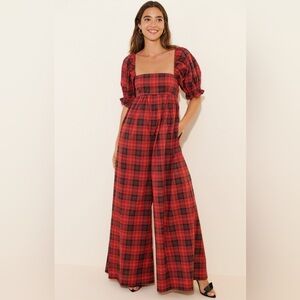 NWOT Selkie Tartan Hamptons Jumpsuit 

Worn once, then laundered. Size large